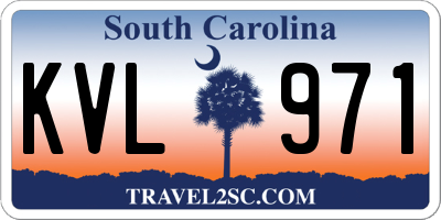 SC license plate KVL971