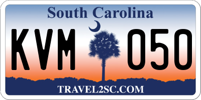 SC license plate KVM050
