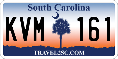 SC license plate KVM161