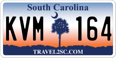 SC license plate KVM164