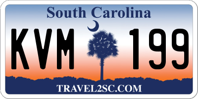 SC license plate KVM199