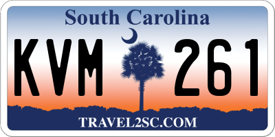 SC license plate KVM261