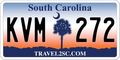 SC license plate KVM272