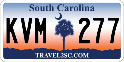 SC license plate KVM277