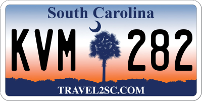 SC license plate KVM282