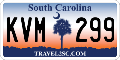 SC license plate KVM299