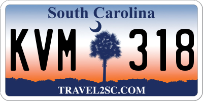 SC license plate KVM318