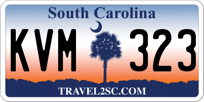 SC license plate KVM323