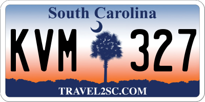 SC license plate KVM327