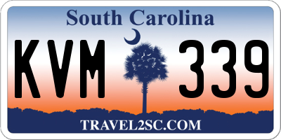SC license plate KVM339