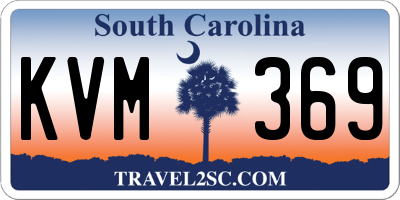 SC license plate KVM369