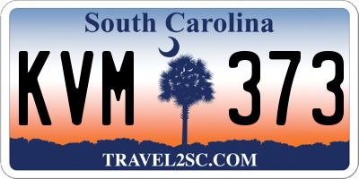 SC license plate KVM373