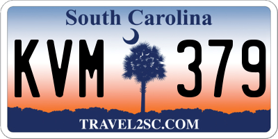 SC license plate KVM379