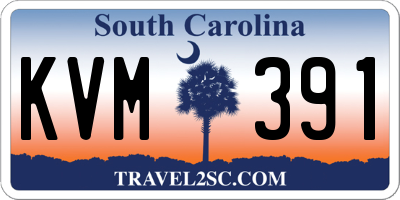SC license plate KVM391