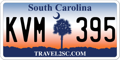 SC license plate KVM395