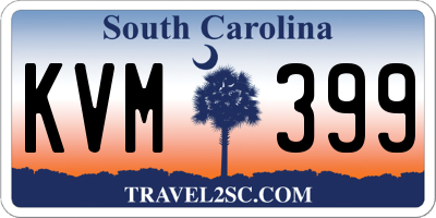SC license plate KVM399
