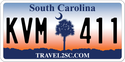 SC license plate KVM411