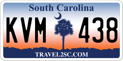 SC license plate KVM438