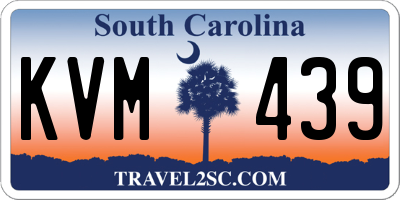SC license plate KVM439
