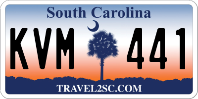 SC license plate KVM441