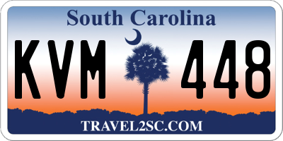 SC license plate KVM448