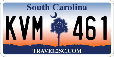 SC license plate KVM461