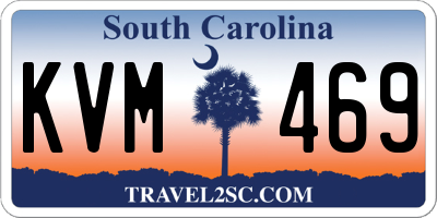 SC license plate KVM469