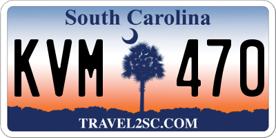 SC license plate KVM470