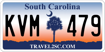 SC license plate KVM479