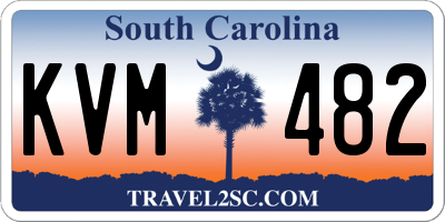 SC license plate KVM482