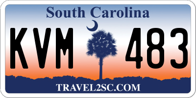 SC license plate KVM483