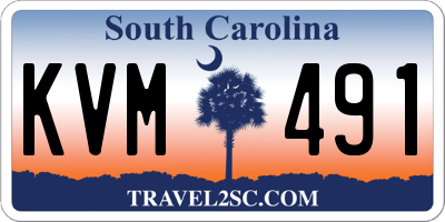 SC license plate KVM491