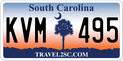 SC license plate KVM495