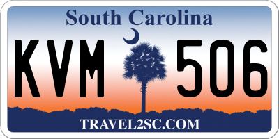 SC license plate KVM506
