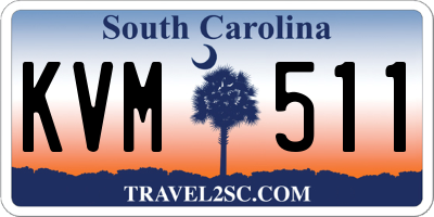 SC license plate KVM511
