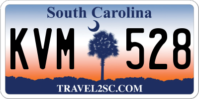 SC license plate KVM528