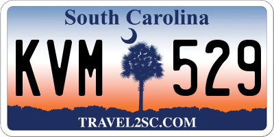 SC license plate KVM529