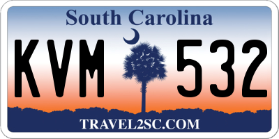 SC license plate KVM532