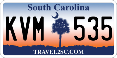 SC license plate KVM535