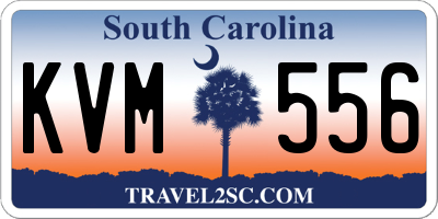 SC license plate KVM556