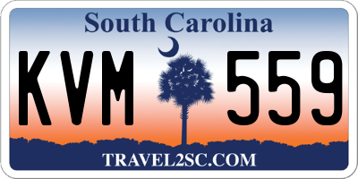 SC license plate KVM559