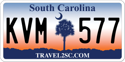 SC license plate KVM577