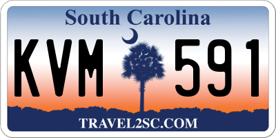 SC license plate KVM591