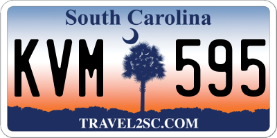 SC license plate KVM595