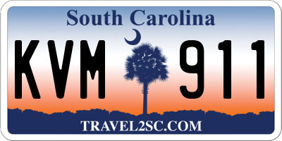 SC license plate KVM911