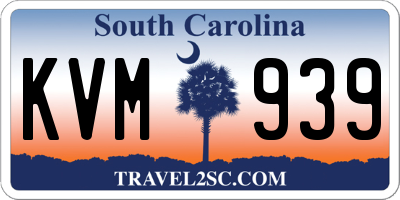SC license plate KVM939
