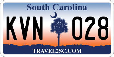SC license plate KVN028