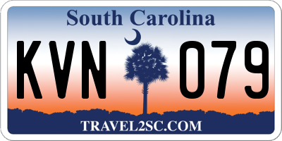 SC license plate KVN079