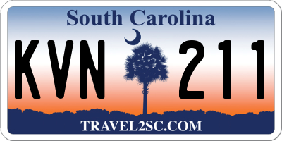 SC license plate KVN211