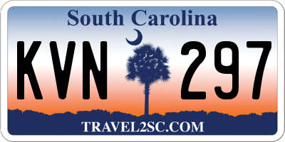SC license plate KVN297